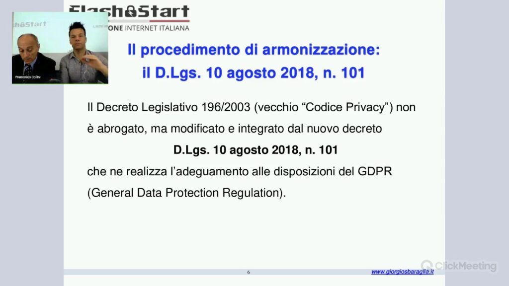 Open Webinar GDPR: il decreto di Settembre
